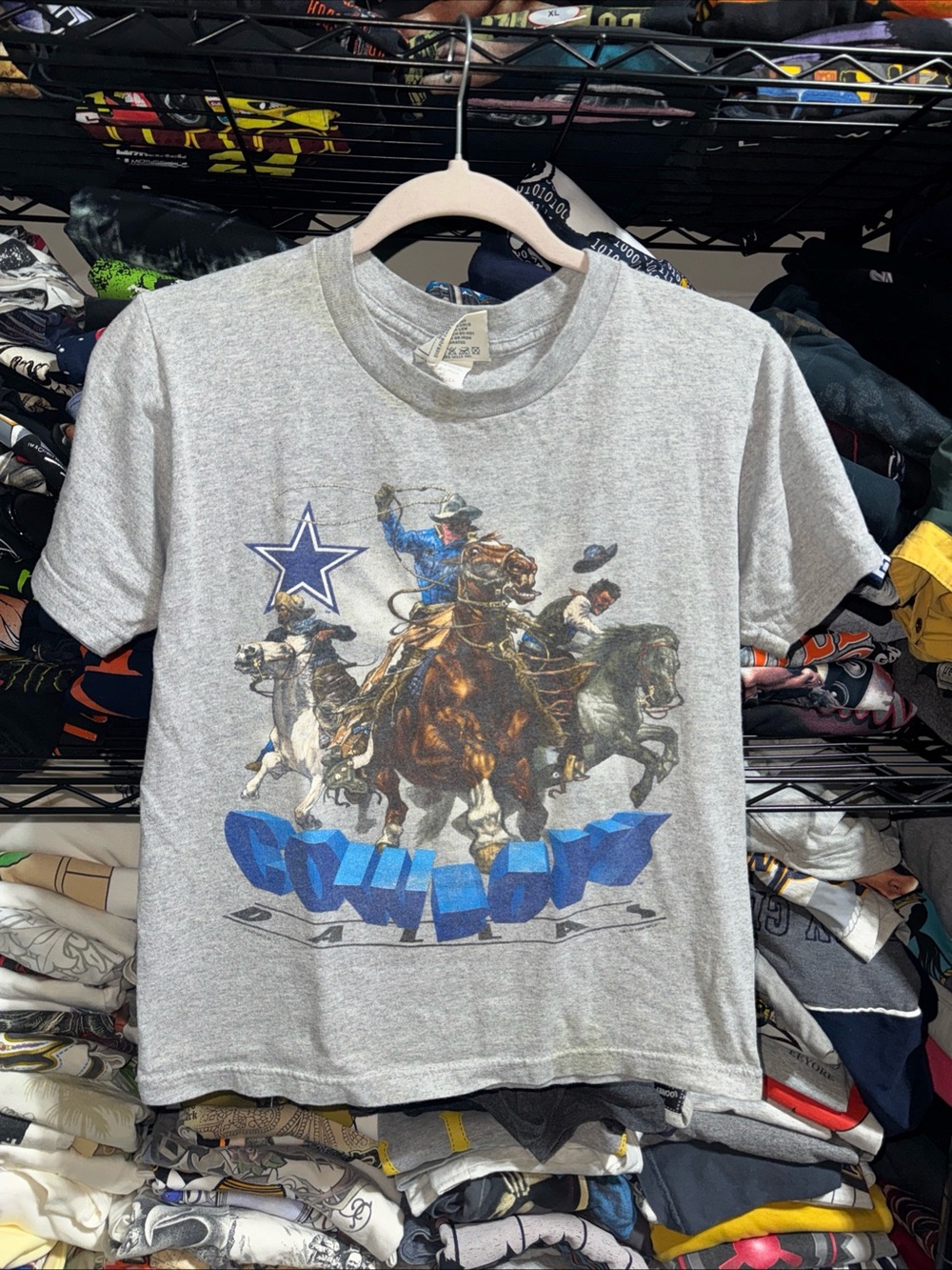 Vintage 1996 Kids Dallas Cowboys Rare Mascots Shirt Size Medium